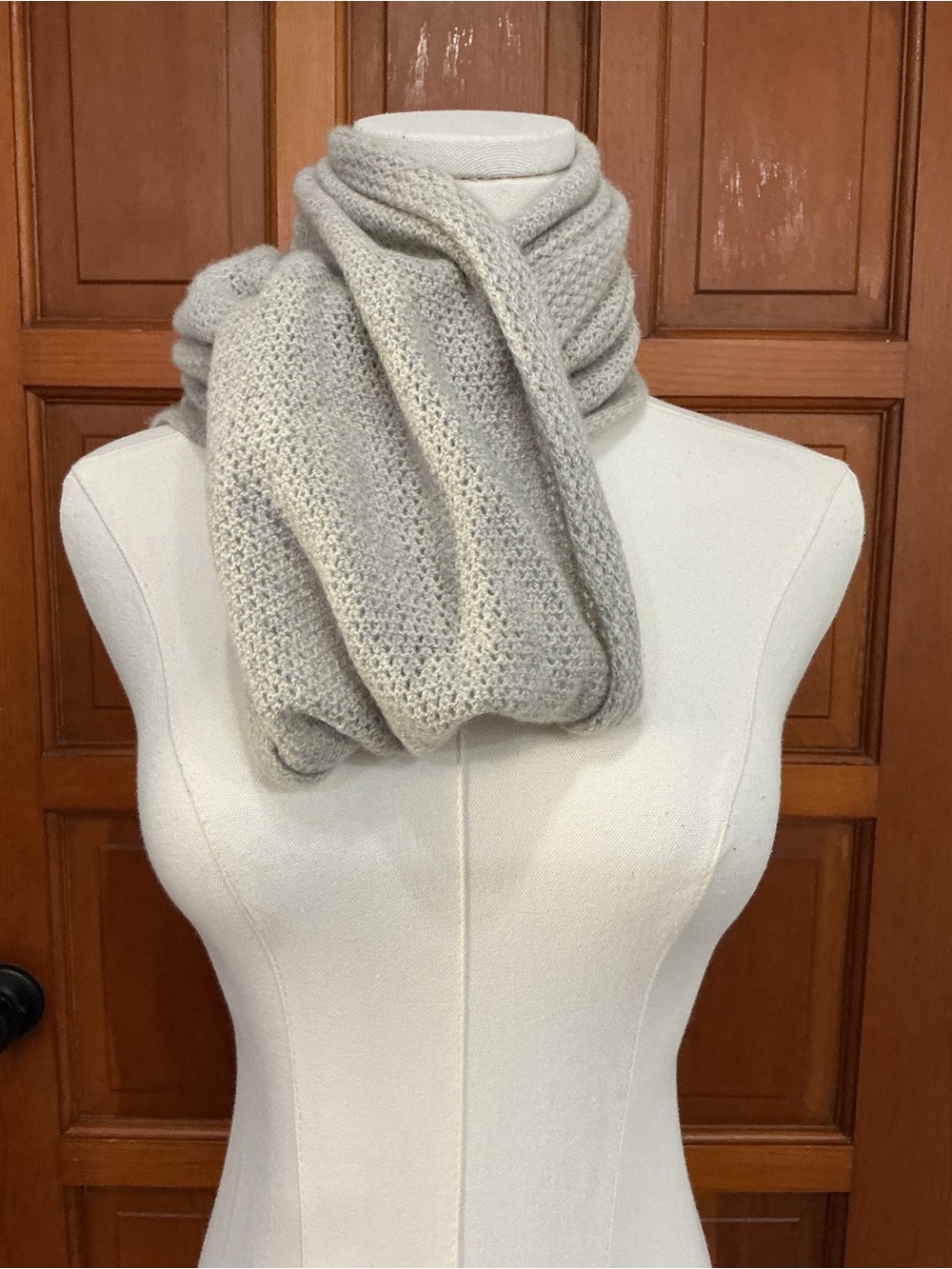 Patagonia Gray Recycled Cashmere Winter Scarf - Picture 2 of 4